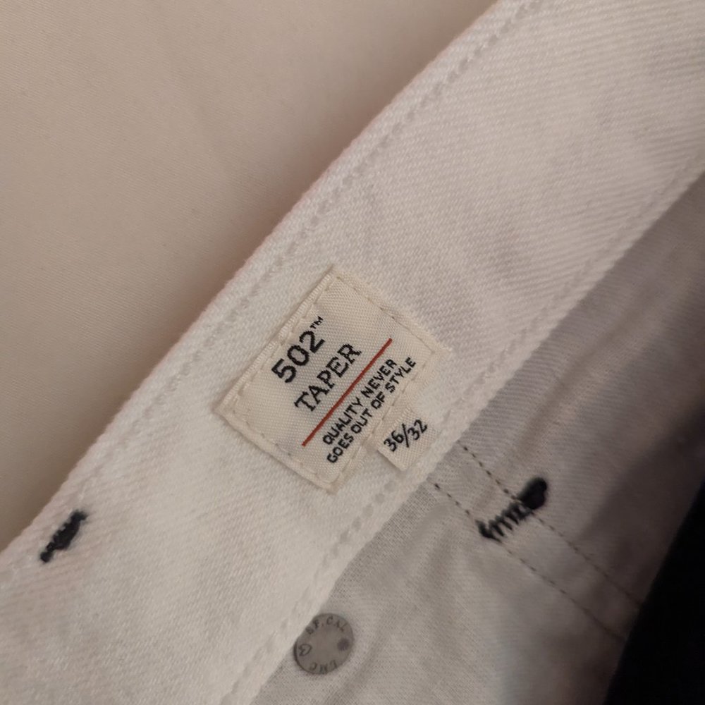 Levi's made and crafted 502 Rodeo Jeans Black and White 36x32